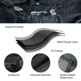 FlameDuty full-length cover 59-inch protects larger pellet grills