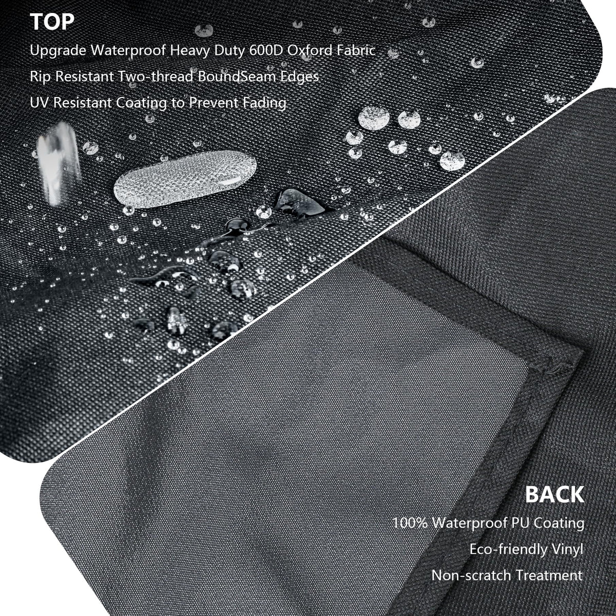 FlameDuty heavy-duty 600D fabric for long-lasting outdoor use