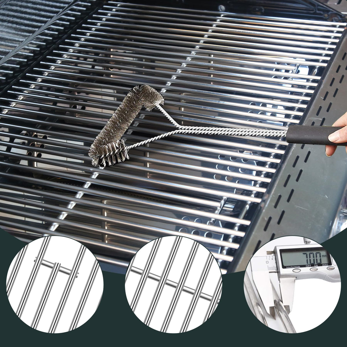 Nexgrill-compatible six-burner kit with tool-free installation for quick upgrades.