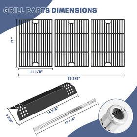 FlameDuty Nexgrill heat plate protects burners and simplifies cleanup