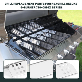 FlameDuty igniter wires provide reliable ignition across all six Nexgrill burners.