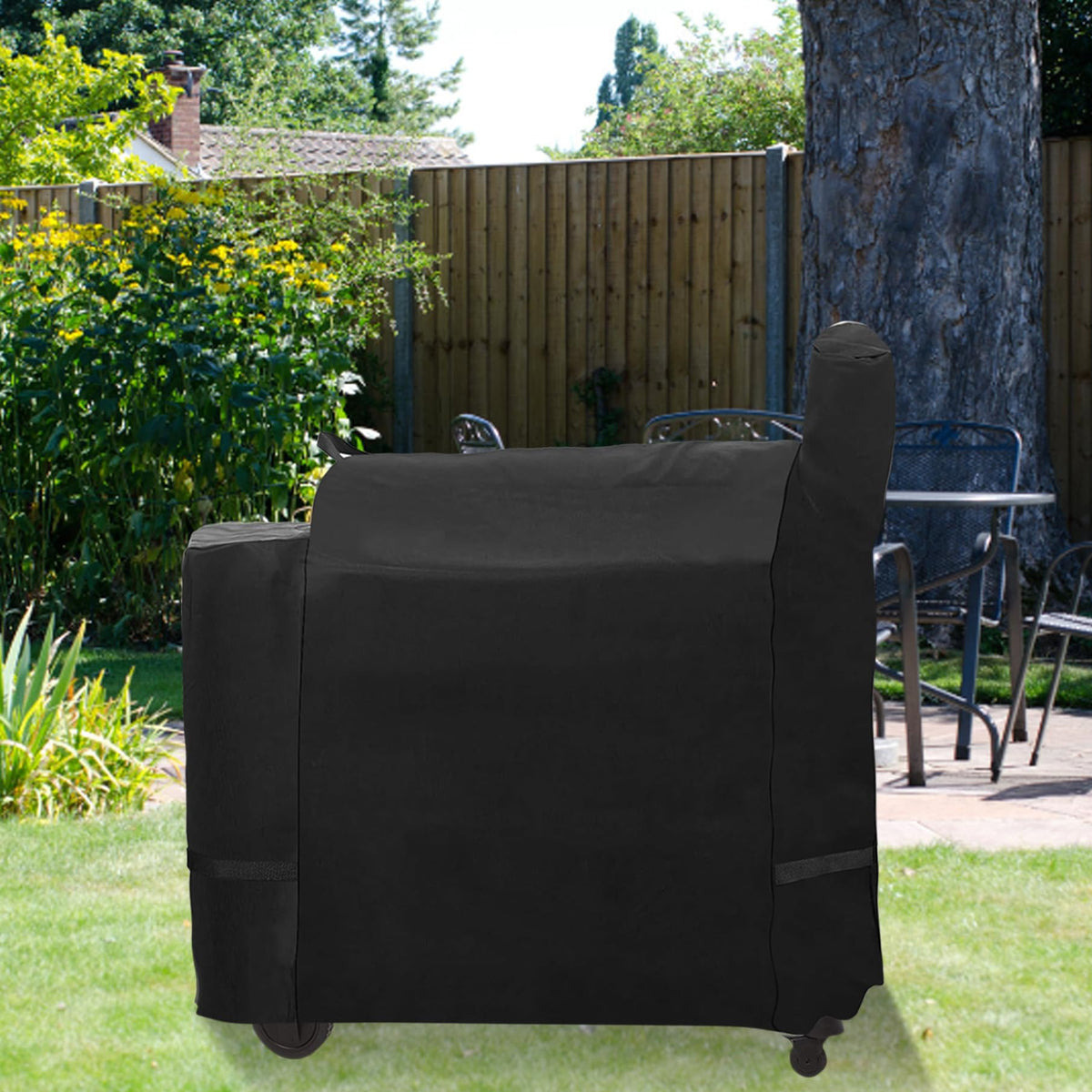 FlameDuty quick-dry fabric cleans easily after grilling