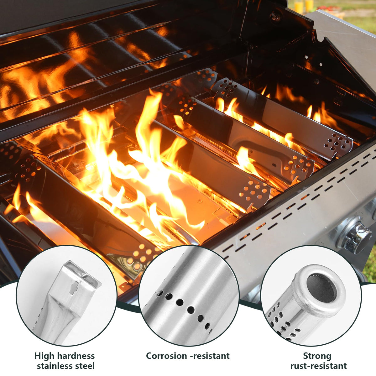 FlameDuty stainless steel replacement kit keeps Nexgrill performing at its best.