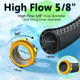 Flaronro hose brass fittings ensure leak-free, secure connections.