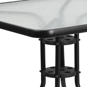 Flash Furniture Barker all-weather table suitable for cafe, hotel, or home patios