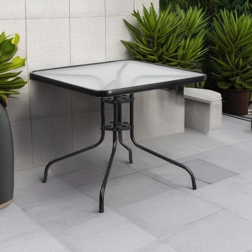 Flash Furniture Barker black powder-coated finish adds versatile style to any space