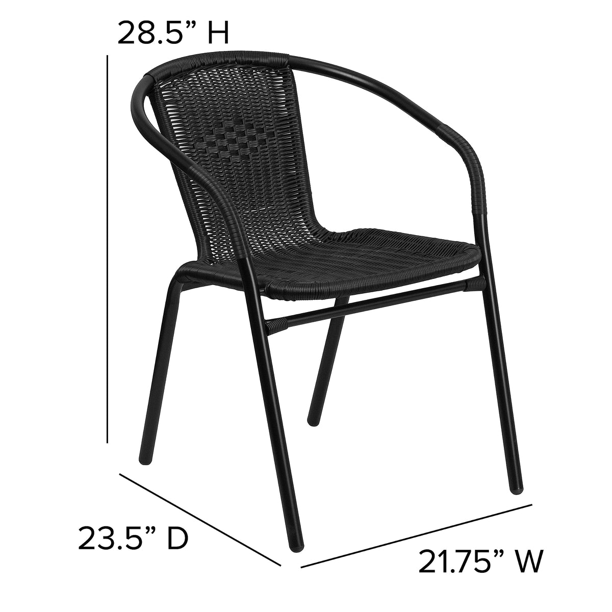Flash Furniture chair with floor glides protects indoor flooring