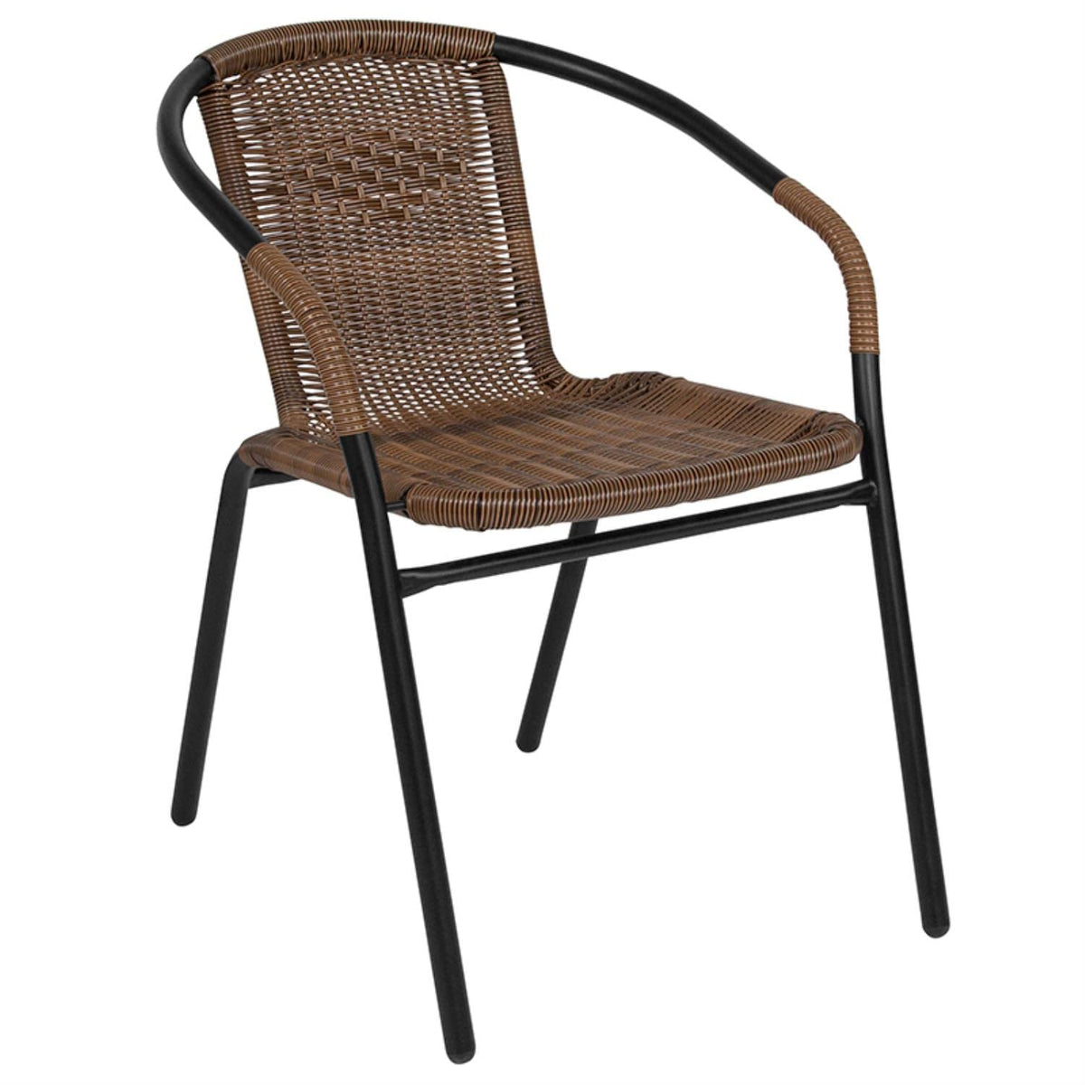 Flash Furniture Lila integrated arms provide stable seating and ease of entry