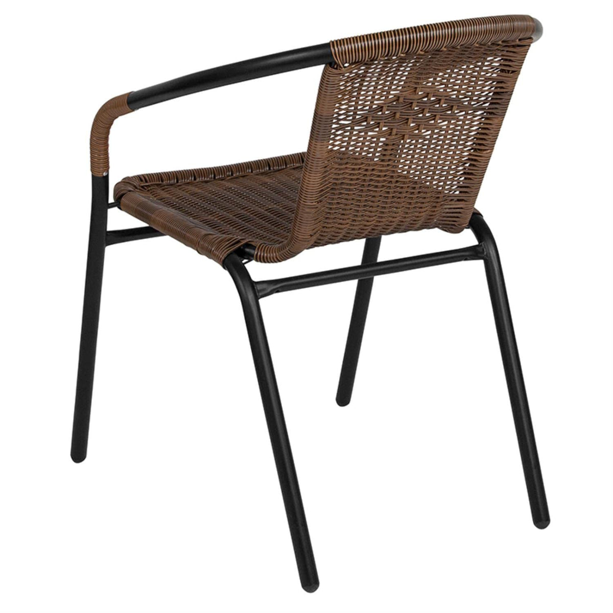 Flash Furniture Lila table base diameter highlights sturdy support for outdoor patios