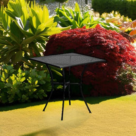 Flash Furniture Oia rain flower tabletop close-up showing elegant detail.