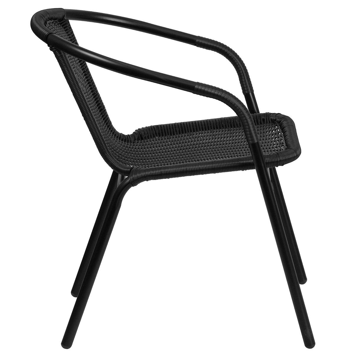 Flash Furniture patio dining setup for restaurants or hotels