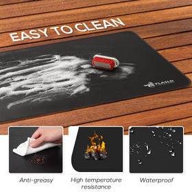 FLASLD grill mat is easy to clean with water or soap