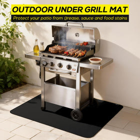 FLASLD fireproof mat withstands up to 2000°F during grilling.