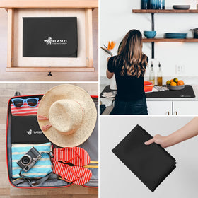FLASLD multi-use mat for camping, fire pits, and outdoor cooking