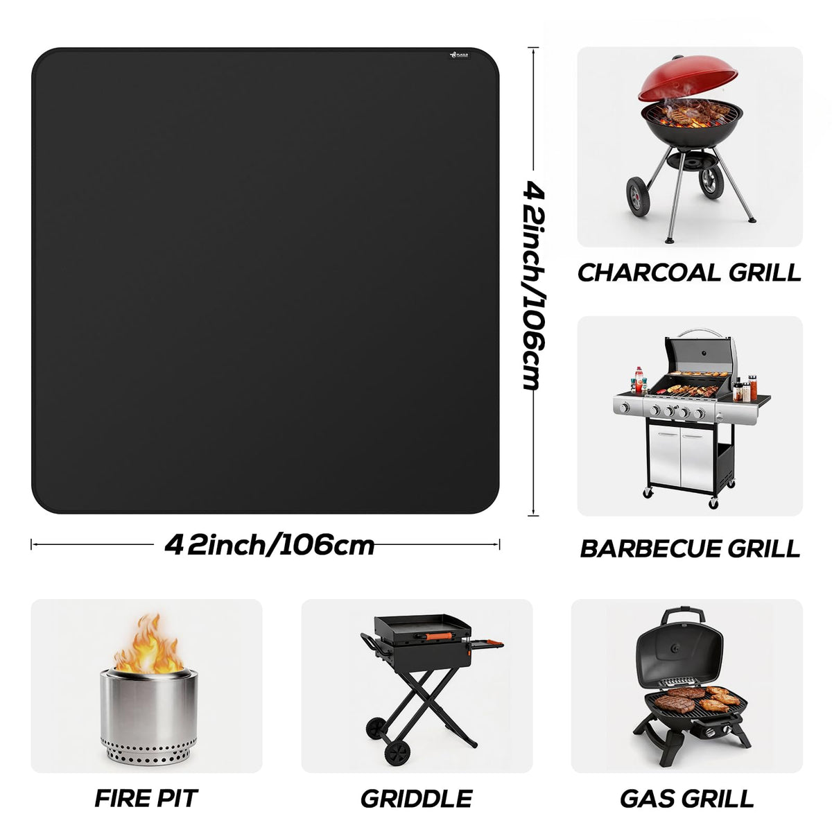 FLASLD waterproof, grease-resistant surface for easy cleaning.