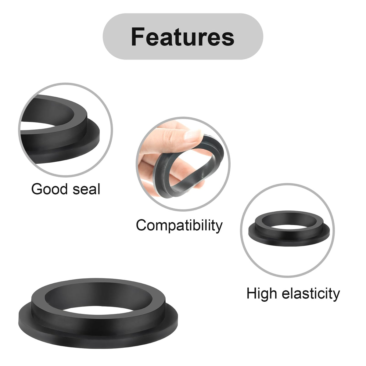 FLAVOCAL Rubber Hose Gasket Seal secures connections for reliable flow.