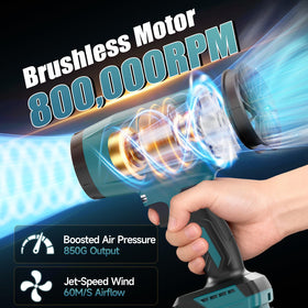 Fledukten airflow-60mps blower delivers strong airflow for quick debris clearing.
