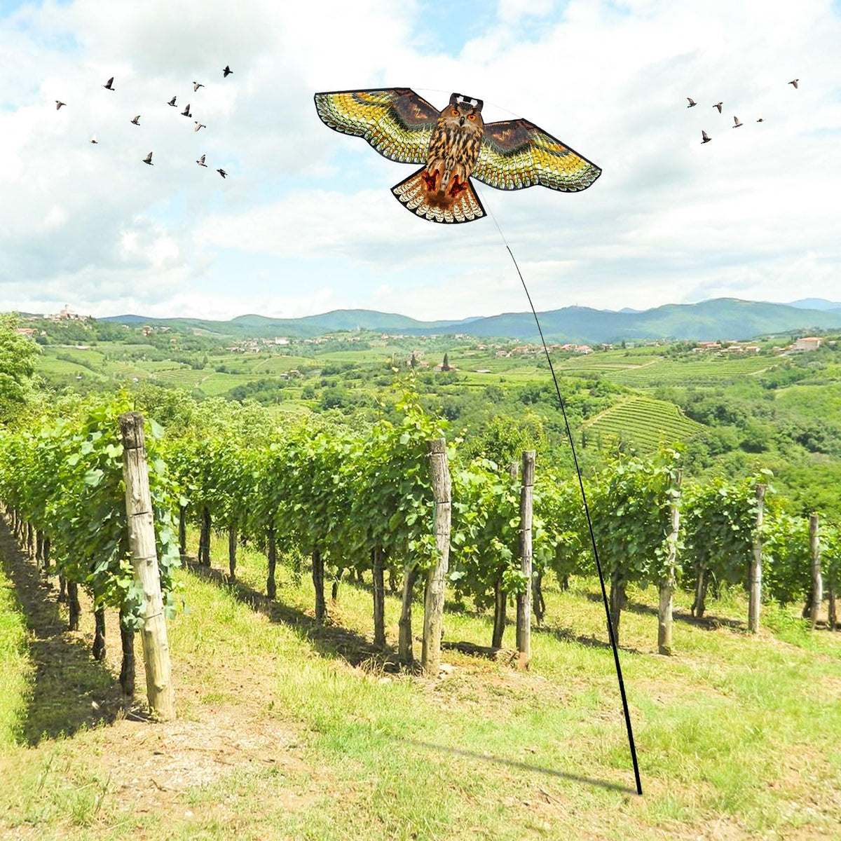 Flerigh 200-500 sqm coverage keeps crops, balconies, and yards safer.