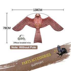 Flerigh laser-cut durable kite with sharp shapes
