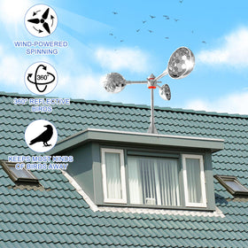 Flerigh roof patio boat application protecting outdoor areas from roosting birds
