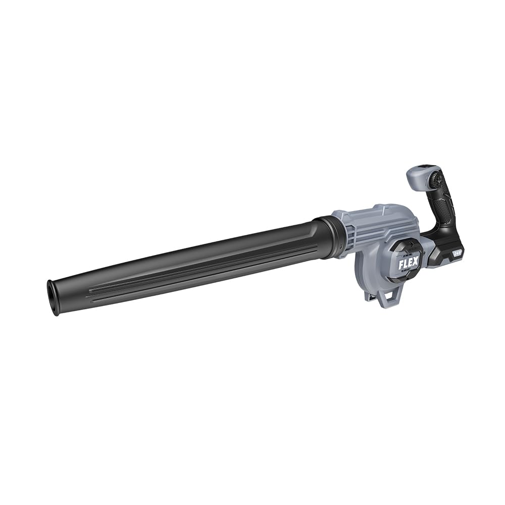 FLEX 24V brushless blower front view showing compact design ideal for tight spaces.