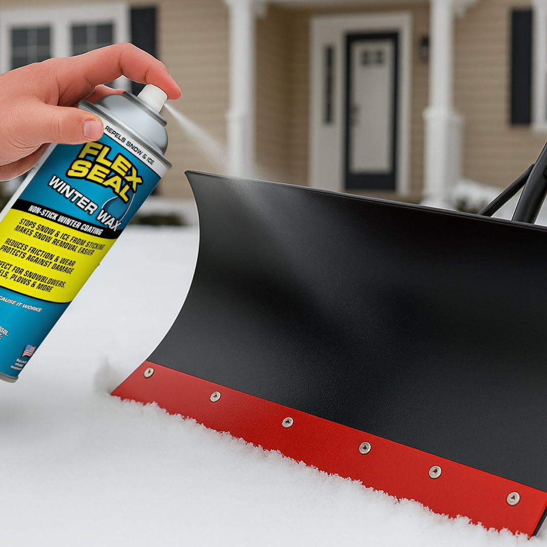 Flex Seal Winter Wax prevents ice build-up on equipment surfaces.
