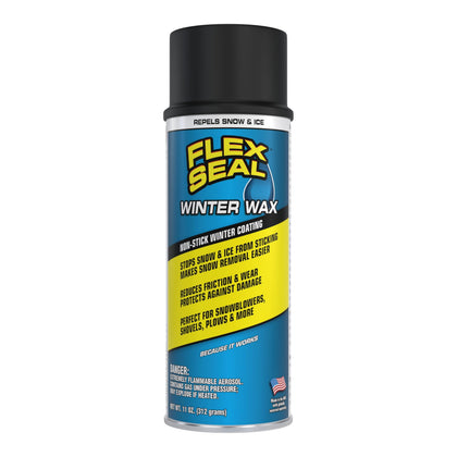 Flex Seal Winter Wax snow-slide treated surface for easier snow removal.