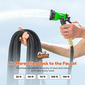 Flexi Hose Plus bag and hook keep your hose neatly stored.