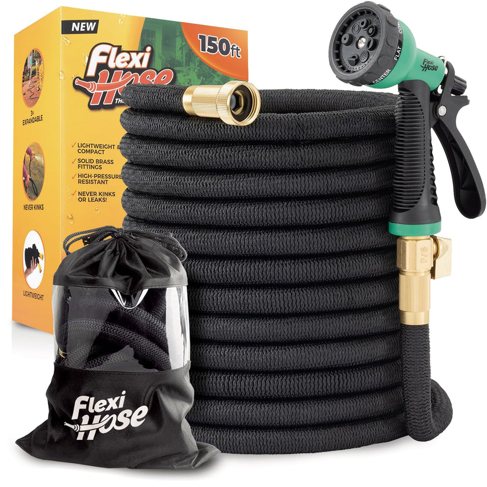 Flexi Hose Plus extended length demonstration showing fast expansion for easy watering