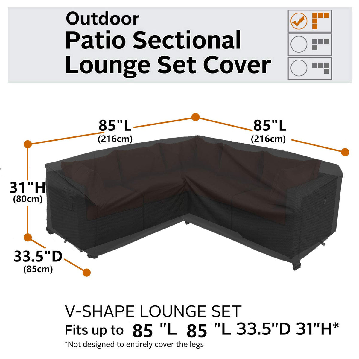 Integrated air vent minimizes condensation on the sofa.