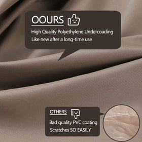 Flexiyard click-close straps secure the cover in wind