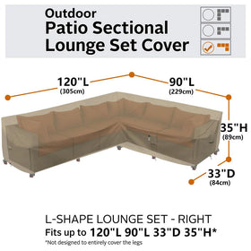 Flexiyard click-close straps secure the cover against strong winds.