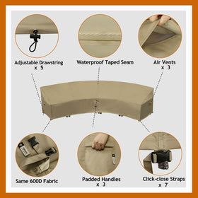Close-up of Flexiyard 600D waterproof fabric for durability against rain