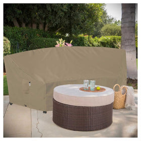 Flexiyard curved sofa dimensions help you size the cover correctly