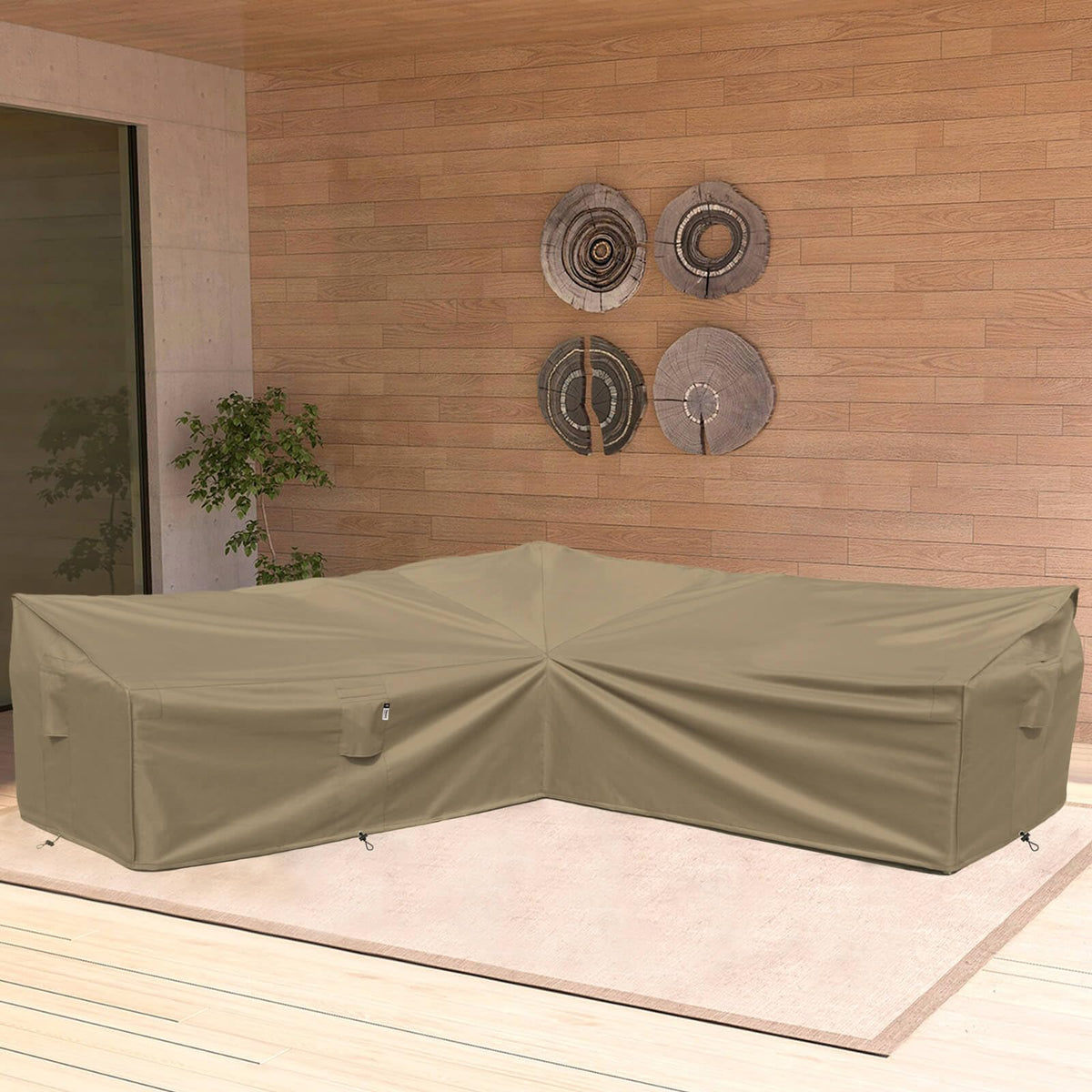 Flexiyard Desert Khaki padded handles enable simple handling.