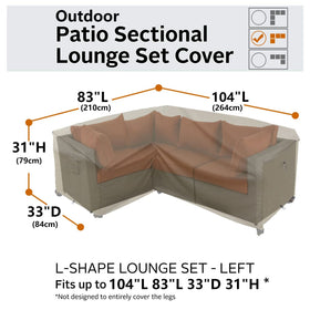 Full-coverage Flexiyard design shielding cushions from sun and rain