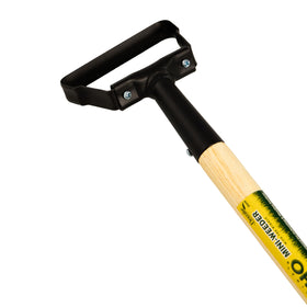 Flexrake Hula Hoe 500W rubber-grip handle offers non-slip control during cultivation
