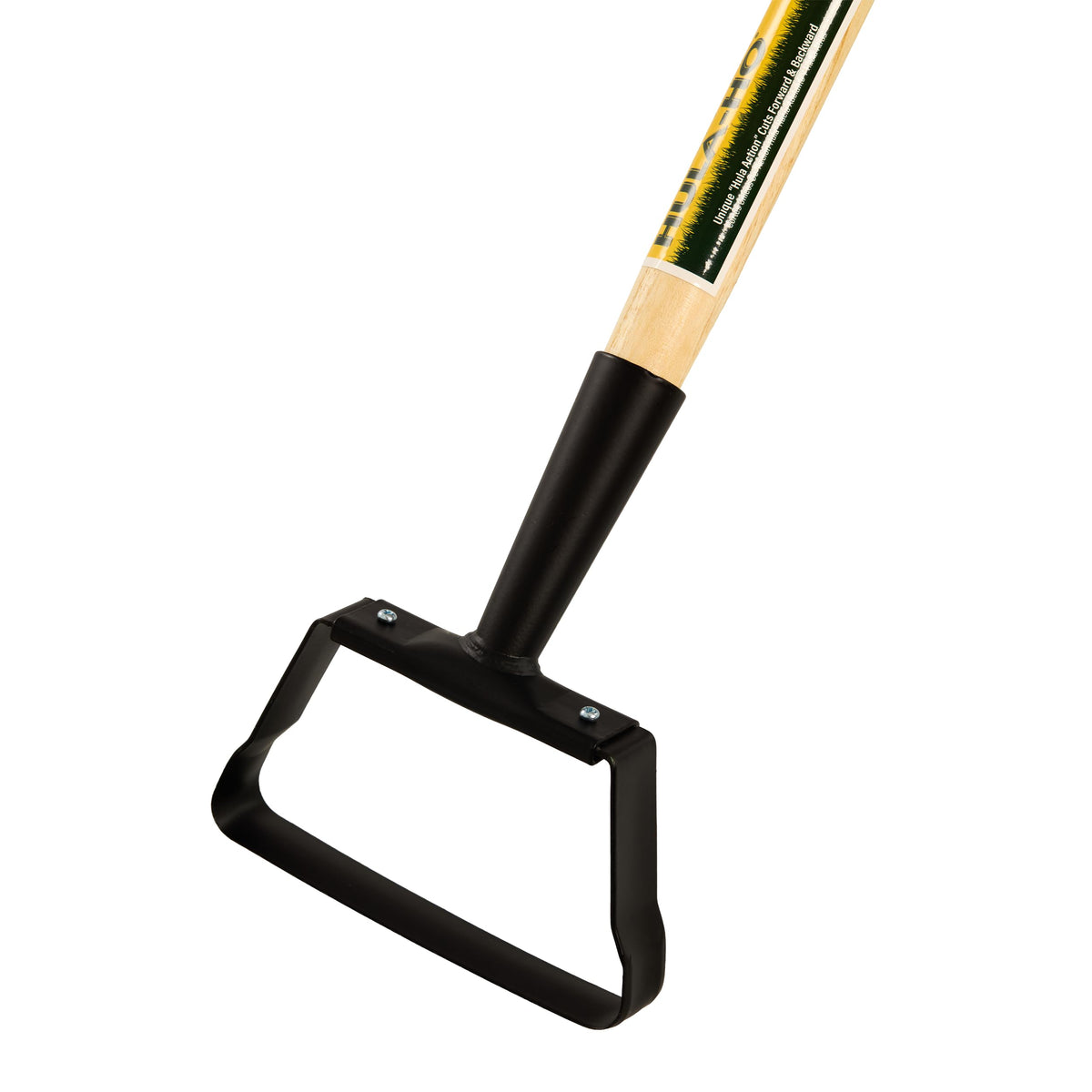Close-up of the self-sharpening blade designed for beneath-soil cutting