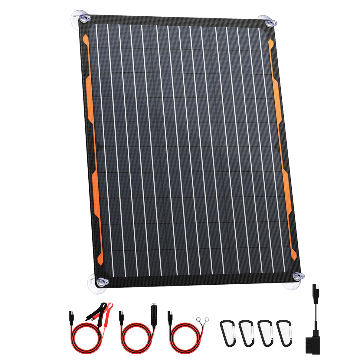 FlexSolar 20W panel for portable solar charging and battery maintenance on the go