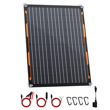 FlexSolar 20W panel for portable solar charging and battery maintenance on the go