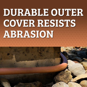 Anodized ends with O-ring deliver leak-free connections during use.