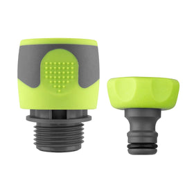 Flexzilla HFZGAK11 quick-connect coupler enabling rapid tool-to-hose connections