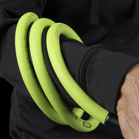Non-kink bend restrictor keeps flow steady around tight twists.