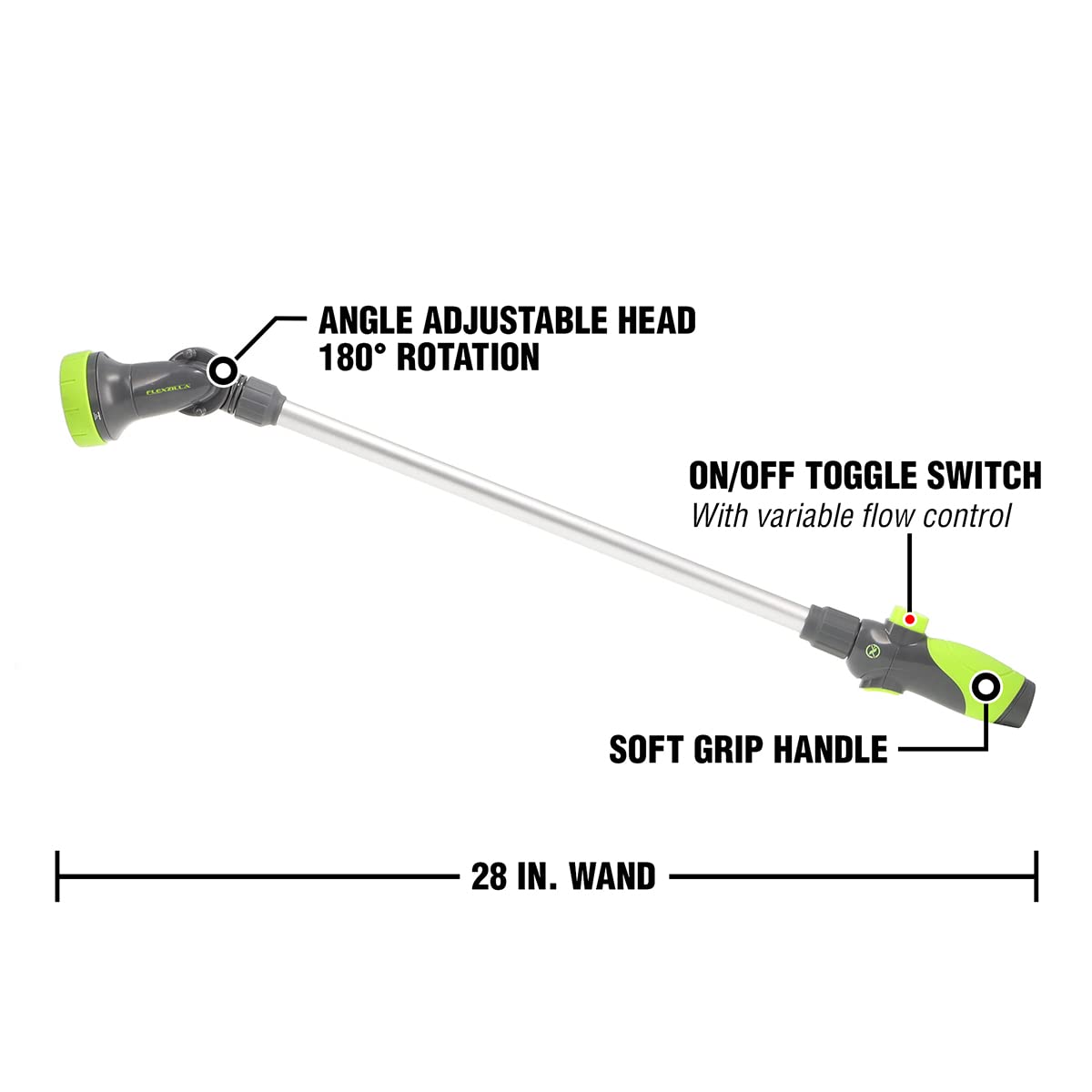 Flexzilla nozzle mist pattern creates a light spray for delicate seedlings