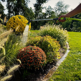 Flexzilla soft-grip handle offers comfortable use during watering sessions