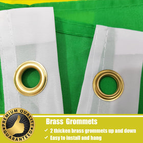 FLGCLUB Brazil flag ideal for outdoor wall display in homes, schools, or offices
