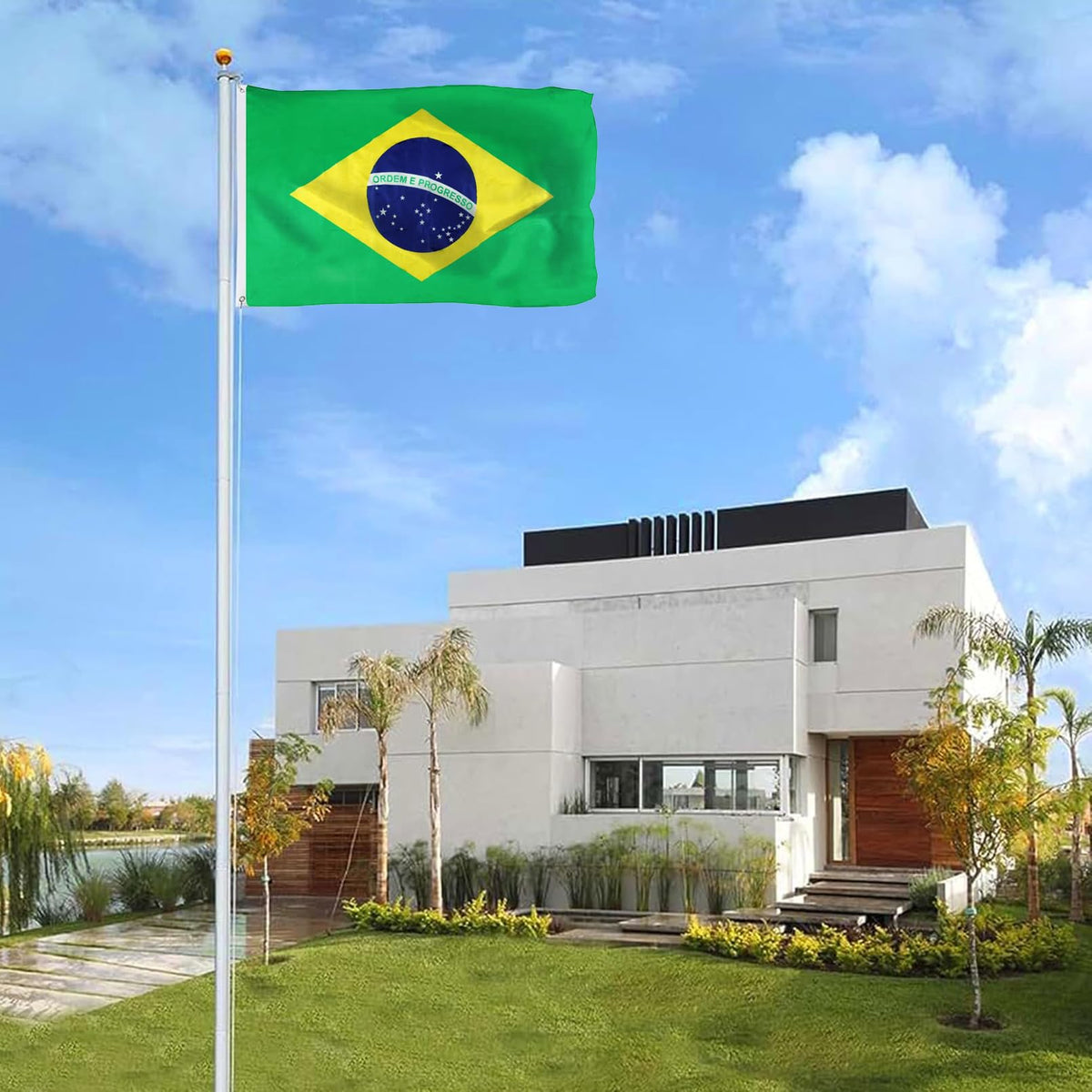 FLGCLUB Brazil flag showcases premium craftsmanship for long-term outdoor use