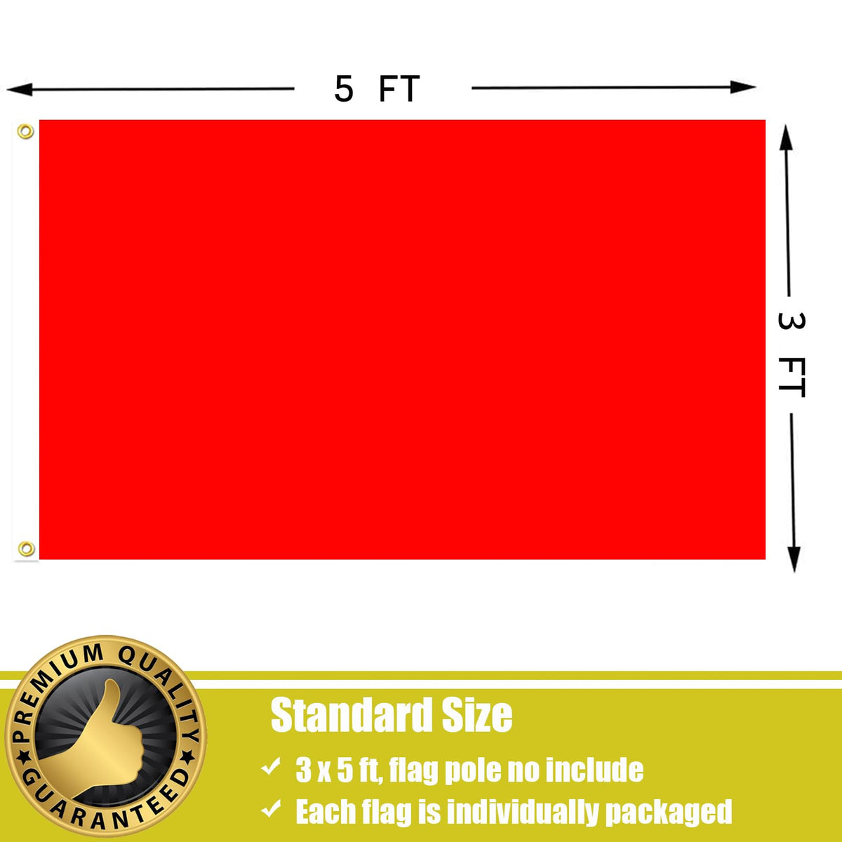 FLGCLUB red flag for indoor outdoor décor – versatile for home, school, or office.