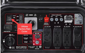 Installed FLGenny Start Stop Switch on Predator 9500 for reliable starts.