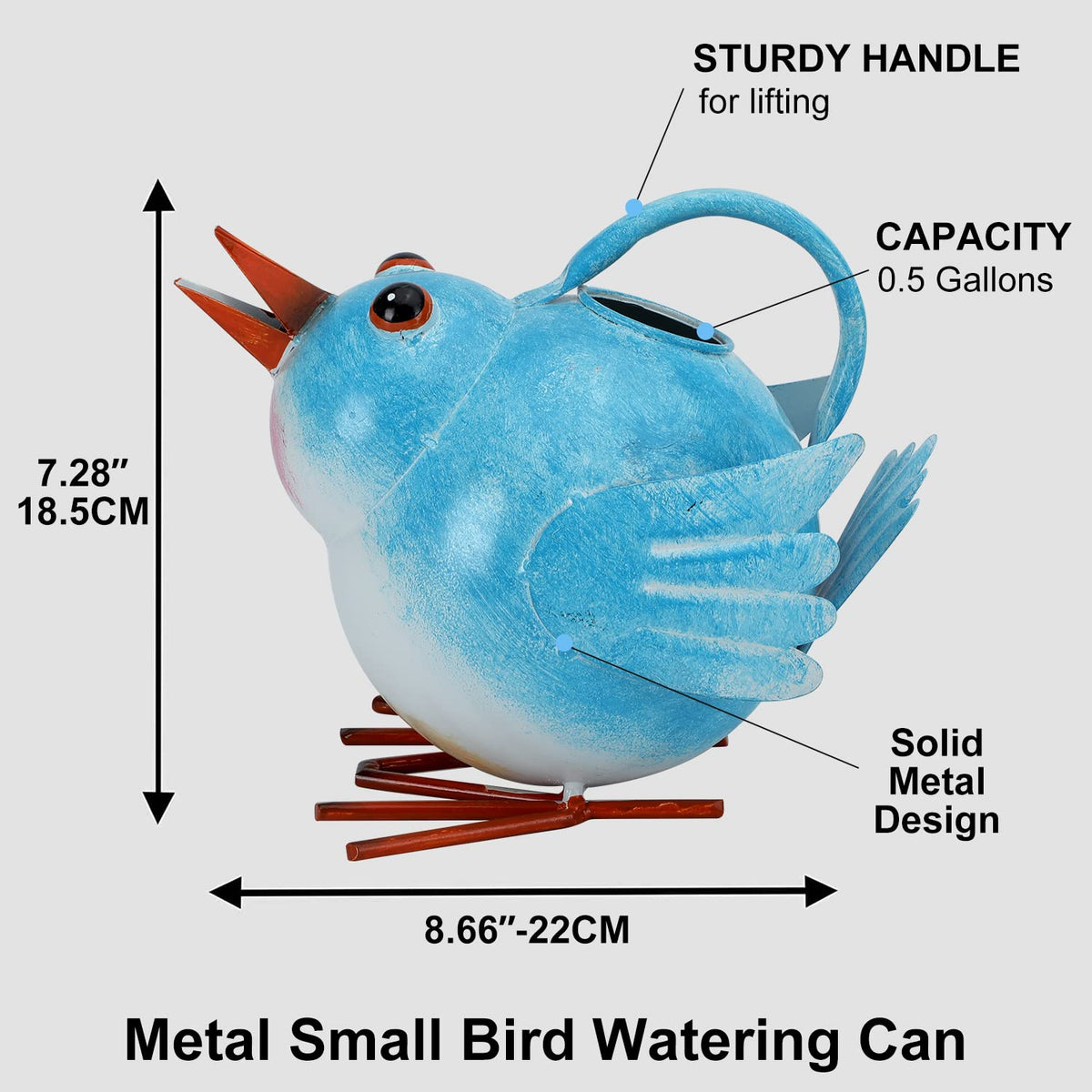 FLHJYF Small 0.5-gallon can for easy plant care.